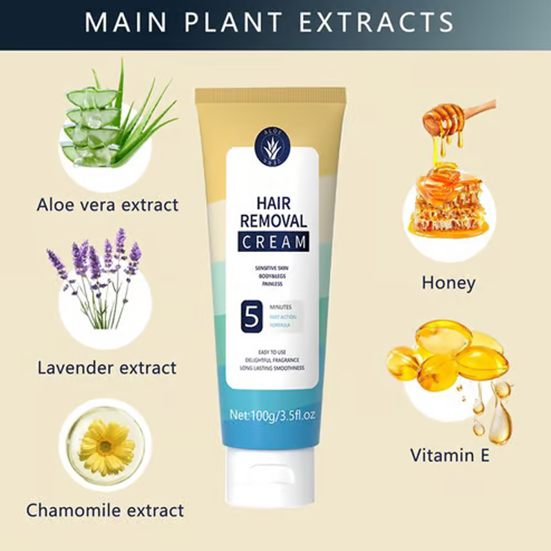 🔥 Unisex painless hair removal cream! Gentle on the skin ⏳ limited time offer