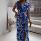 🌟2025 Sleeveless Print Slit Skirt ✨ Personality Print + Slit Design