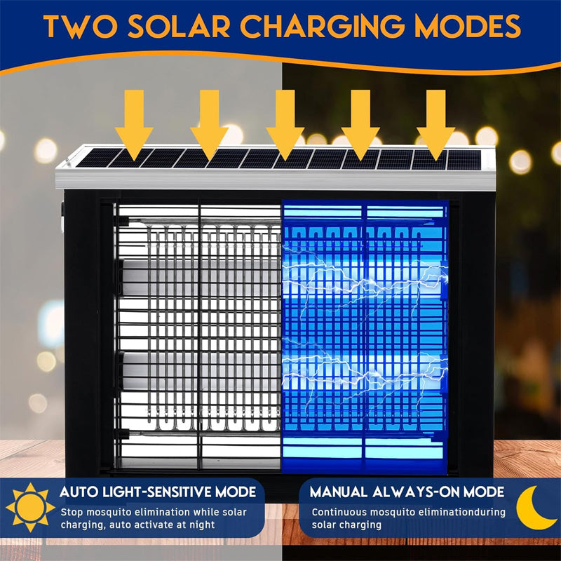 🔥3500V Mosquito King! Solar high-voltage power grid ✨ indoor and outdoor mosquitoes are close to direct evaporation 🦟 in seconds