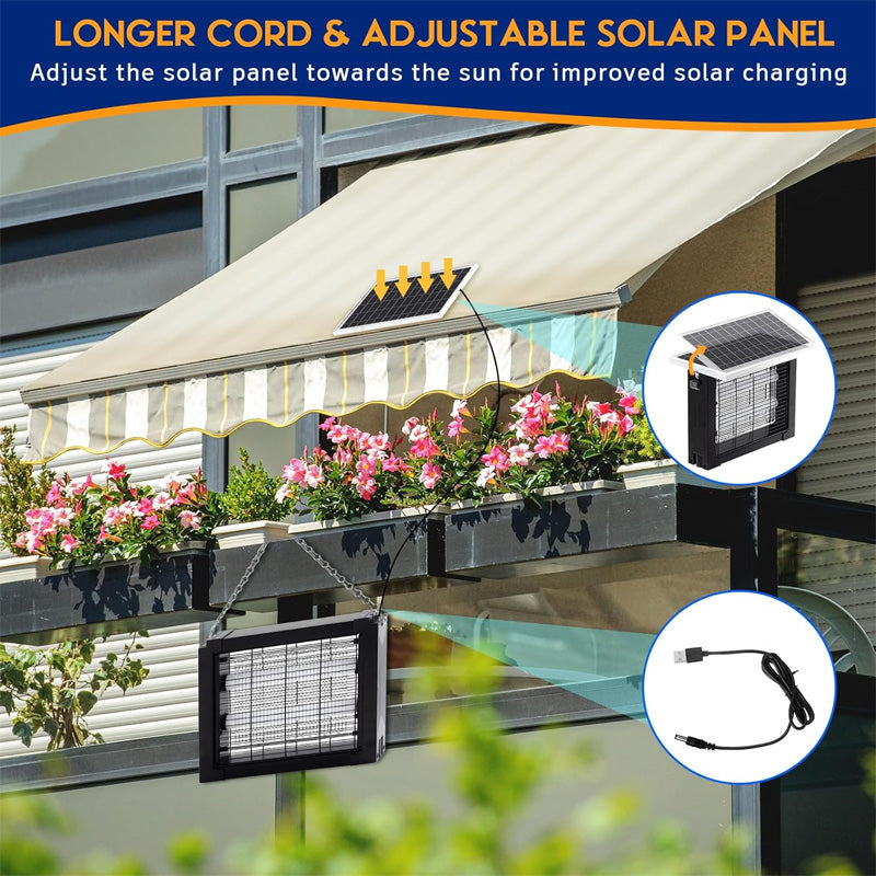 🔥3500V Mosquito King! Solar high-voltage power grid ✨ indoor and outdoor mosquitoes are close to direct evaporation 🦟 in seconds