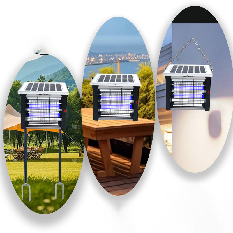 🔥3500V Mosquito King! Solar high-voltage power grid ✨ indoor and outdoor mosquitoes are close to direct evaporation 🦟 in seconds