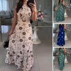 Women’s Halter Maxi Flowy Dress