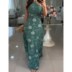 Women’s Halter Maxi Flowy Dress