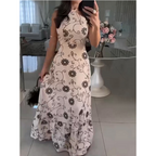 Women’s Halter Maxi Flowy Dress
