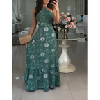 Women’s Halter Maxi Flowy Dress