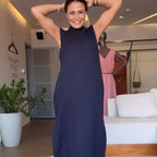 💖Internet celebrities with the same style💖Sleeveless Turtleneck Dress