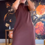 💖Internet celebrities with the same style💖Sleeveless Turtleneck Dress