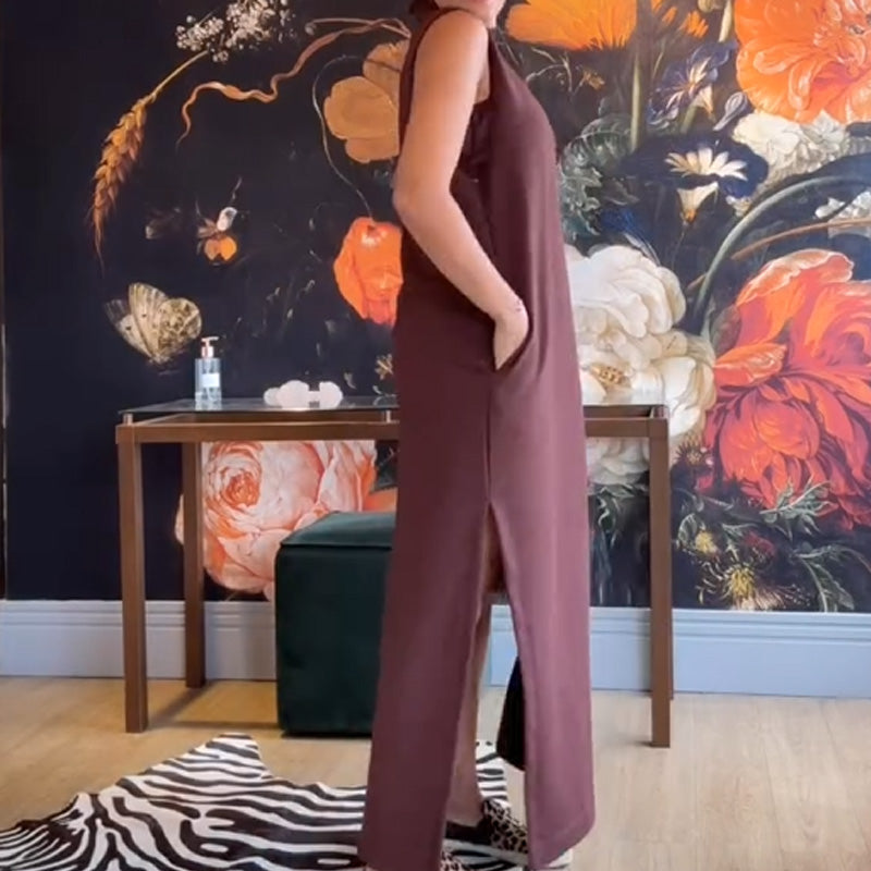 💖Internet celebrities with the same style💖Sleeveless Turtleneck Dress