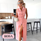 🌺2025 New! 50% OFF Women's Waistband Midi Jeans Dress ⏳