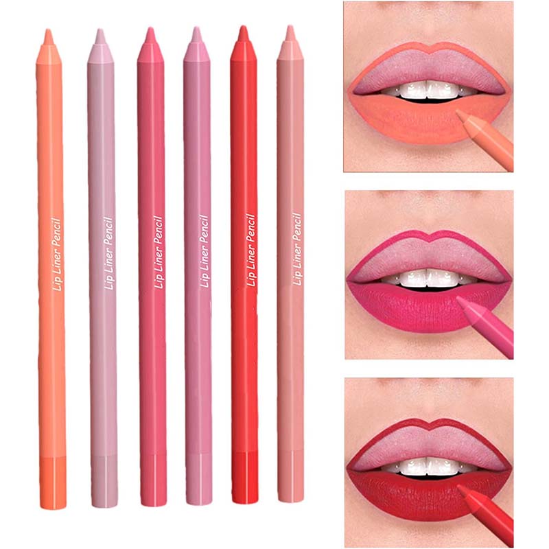 Long Lasting Matte Lip Liner Pencil Set