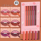 Long Lasting Matte Lip Liner Pencil Set