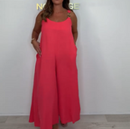 I love the 💓 women's solid-color loose jumpsuit, which is beautiful when you wear it