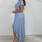 ❤️‍🔥2025 New Arrival-50% Off💖Women's Resort Style V-Neck Polka Dot Ruffle Sleeve Dress
