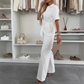 Summer outfit! 🌸 Women's belted button jumpsuit, 71% OFF for a laid-back chic look.