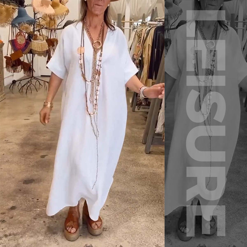 🌴 A light choice for summer|Loose slit dresses, let the wind and sunshine become part of the outfit