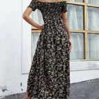 💖👗Limited Sale 57% OFF🌹Women's Elegant Floral Off-Shoulder Dress