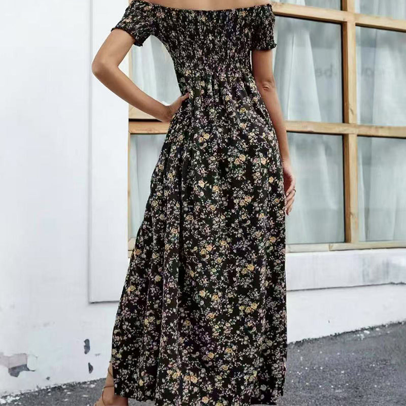 💖👗Limited Sale 57% OFF🌹Women's Elegant Floral Off-Shoulder Dress