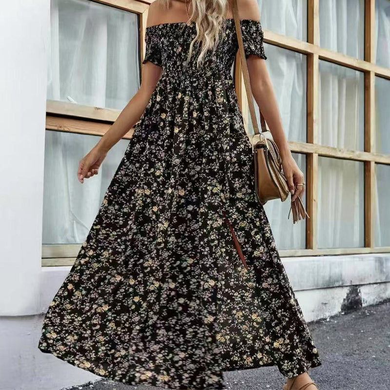 💖👗Limited Sale 57% OFF🌹Women's Elegant Floral Off-Shoulder Dress