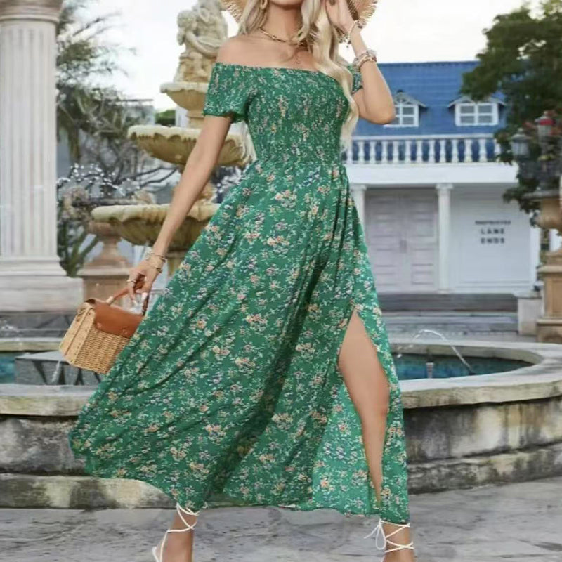 💖👗Limited Sale 57% OFF🌹Women's Elegant Floral Off-Shoulder Dress