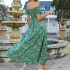 💖👗Limited Sale 57% OFF🌹Women's Elegant Floral Off-Shoulder Dress