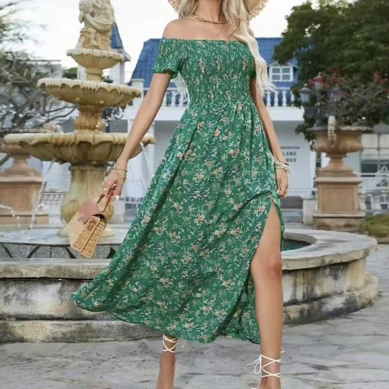 💖👗Limited Sale 57% OFF🌹Women's Elegant Floral Off-Shoulder Dress