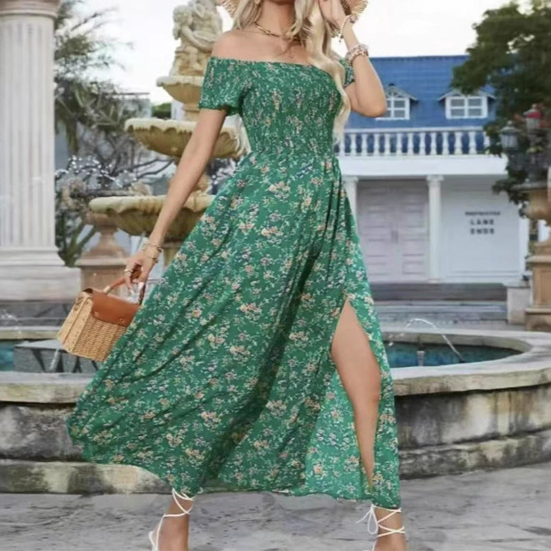 💖👗Limited Sale 57% OFF🌹Women's Elegant Floral Off-Shoulder Dress