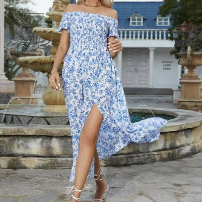 💖👗Limited Sale 57% OFF🌹Women's Elegant Floral Off-Shoulder Dress