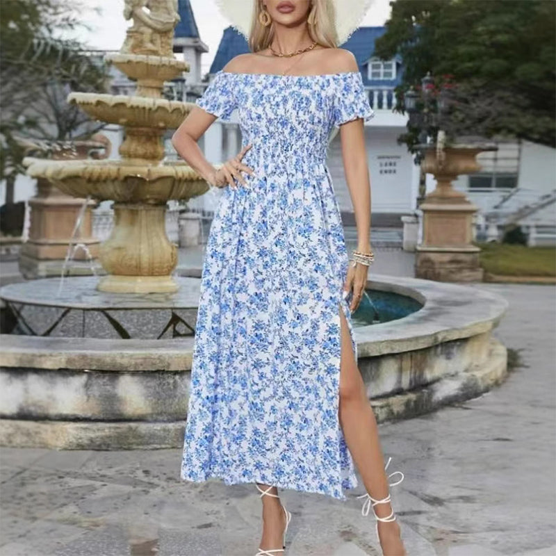 💖👗Limited Sale 57% OFF🌹Women's Elegant Floral Off-Shoulder Dress