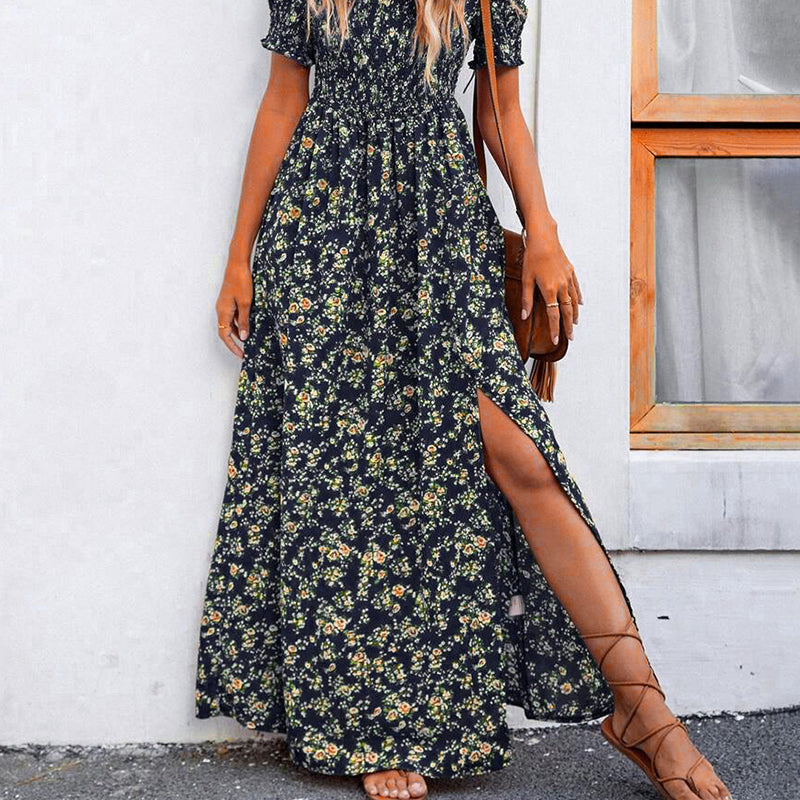 💖👗Limited Sale 57% OFF🌹Women's Elegant Floral Off-Shoulder Dress