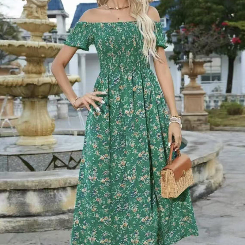 💖👗Limited Sale 57% OFF🌹Women's Elegant Floral Off-Shoulder Dress
