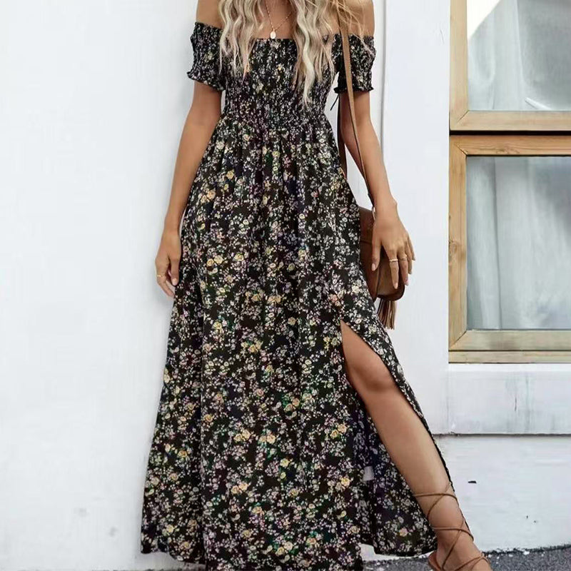 💖👗Limited Sale 57% OFF🌹Women's Elegant Floral Off-Shoulder Dress
