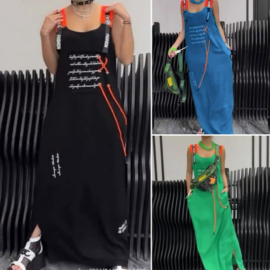 💖A must-have to catch the eye! Women's casual printed sleeveless dress🌴