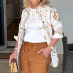 🤩 Ladies' long-sleeved loose button shirt 👚 casually stylish, get it with one click!