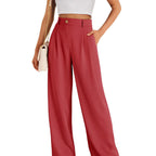 🌸Spring Blowout! 64% Off 👖Women's High-Waist Straight Leg Trousers — Effortless Style