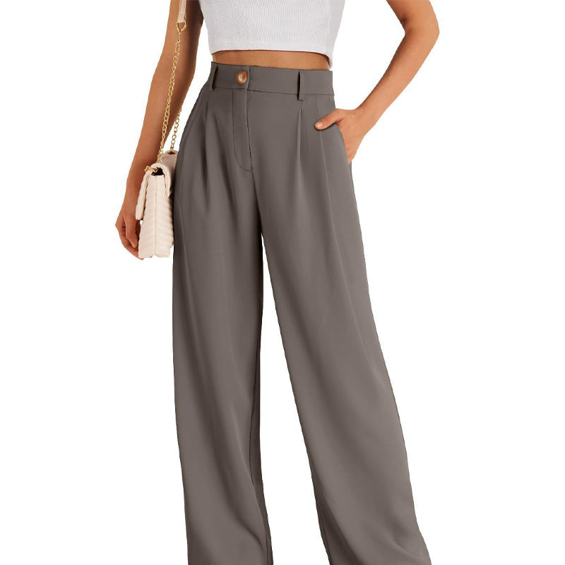 🌸Spring Blowout! 64% Off 👖Women's High-Waist Straight Leg Trousers — Effortless Style