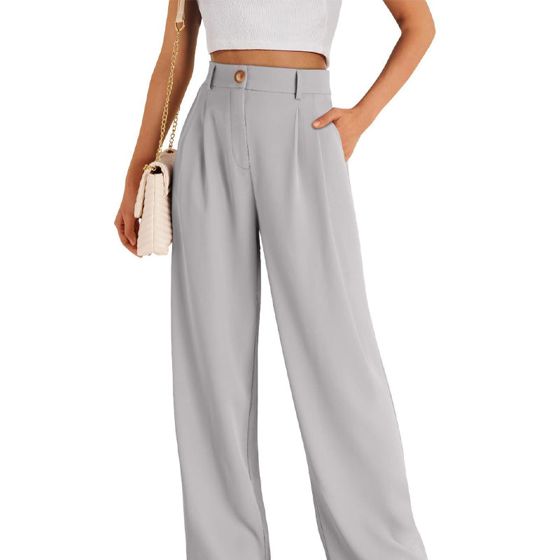 🌸Spring Blowout! 64% Off 👖Women's High-Waist Straight Leg Trousers — Effortless Style