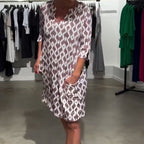 🎀Gorgeous Women's Casual V - Neck Print A - Line Dress 🥰