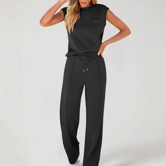🌸 Sleeveless drawstring pants|loose and not strangled, relaxed at home in summer