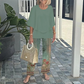 💥FLASH SALE 57% OFF💥Women’s Printed Pants & Crew Neck Top Set