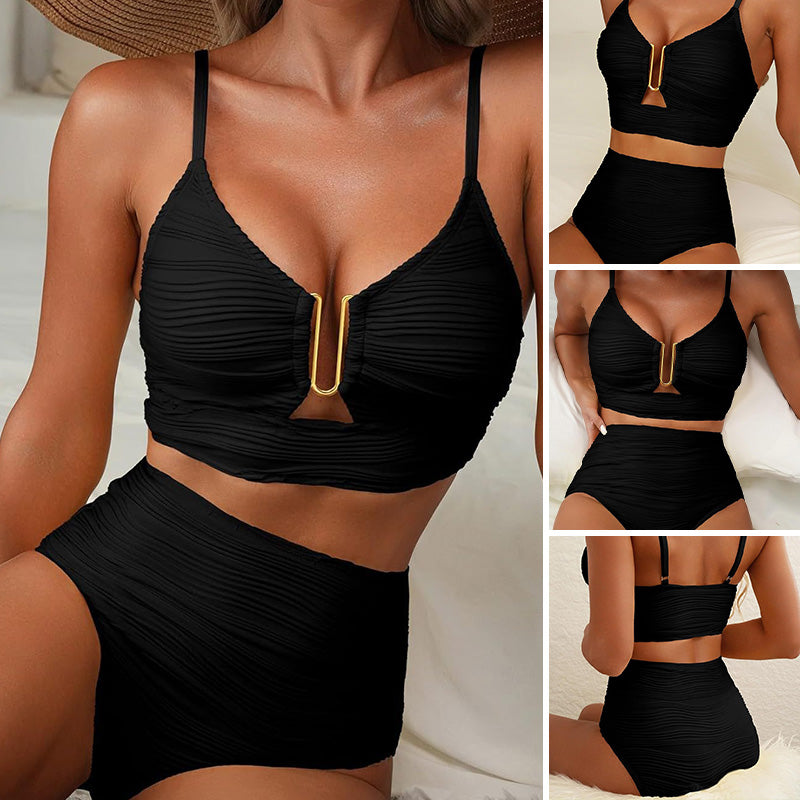 🏝️Women's Push Up High Waist Bikini | 2025 Summer Escape