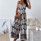 👗 Women's trend-printed open-back jumpsuit|tassel belt design, unlocking the sense of ✨ chic vibe