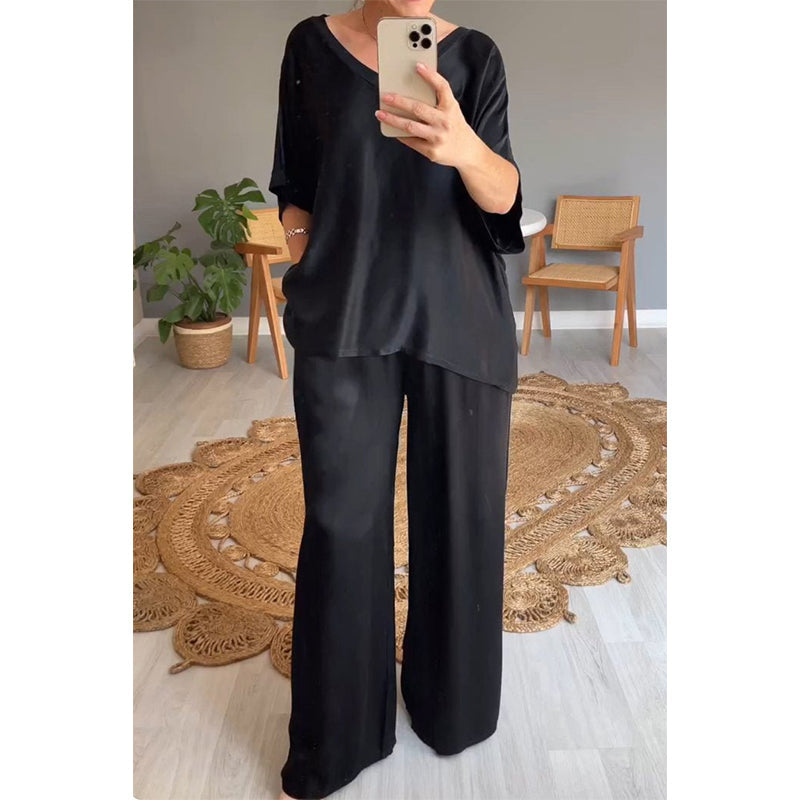 ✨ Silky Crit! Loose satin suit, limited-time special | It feels like going out with a cloud wrapped in it