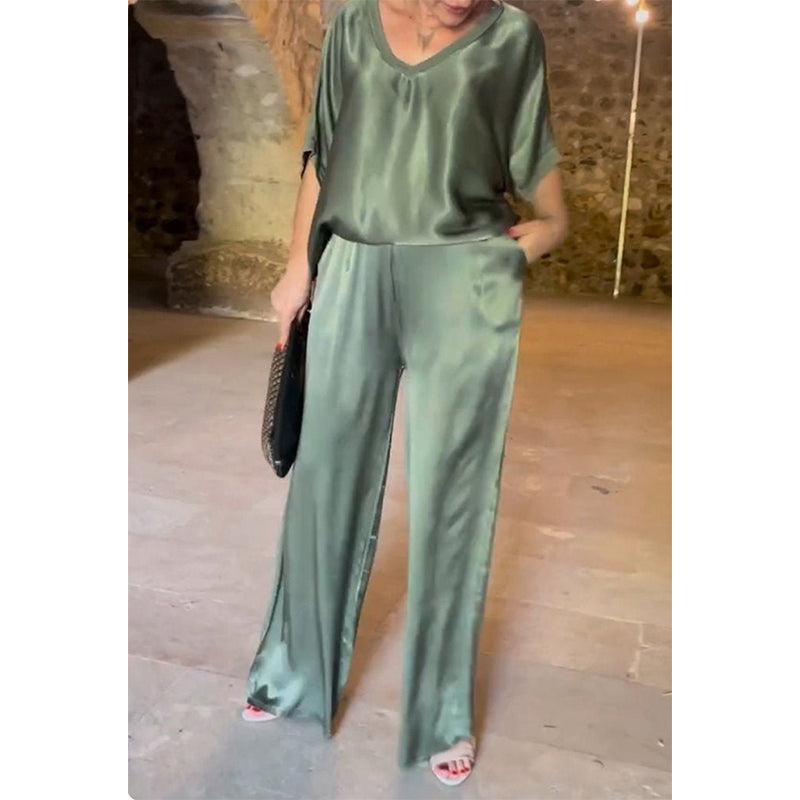 ✨ Silky Crit! Loose satin suit, limited-time special | It feels like going out with a cloud wrapped in it