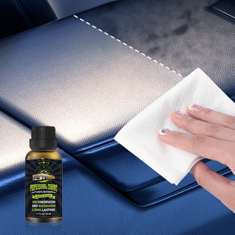 🚗✨Car Plastic Revival Kit! Restore & Shine with Protective Coating💎