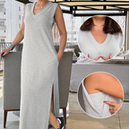 🌸New Arrival 55%OFF【S~XL】💕Women's V-Neck Sleeveless Split Maxi Dress