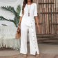 ✨Women's Irregular Hem Top & Wide Leg Pants Two - Piece Set👌