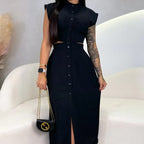 👑No More Boring Dresses✨ Women’s Cap Sleeve Split Dress | Flattering Fit