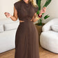 👑No More Boring Dresses✨ Women’s Cap Sleeve Split Dress | Flattering Fit