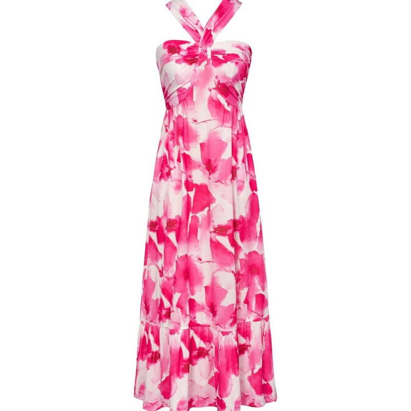 🌺Cross Halter Floral Dress | Sleeveless Summer Romance