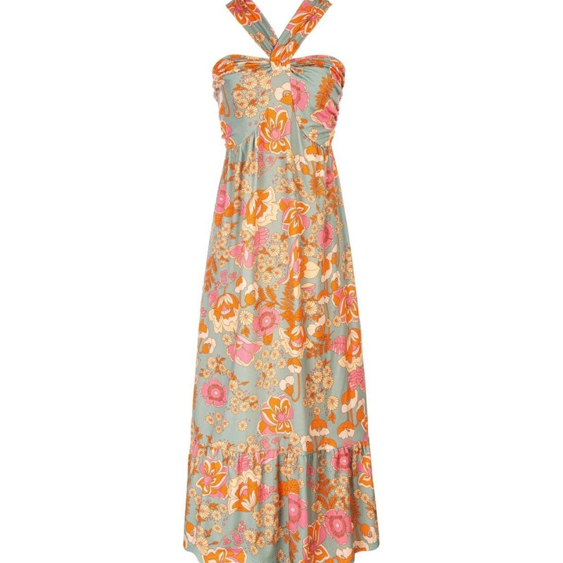 🌺Cross Halter Floral Dress | Sleeveless Summer Romance
